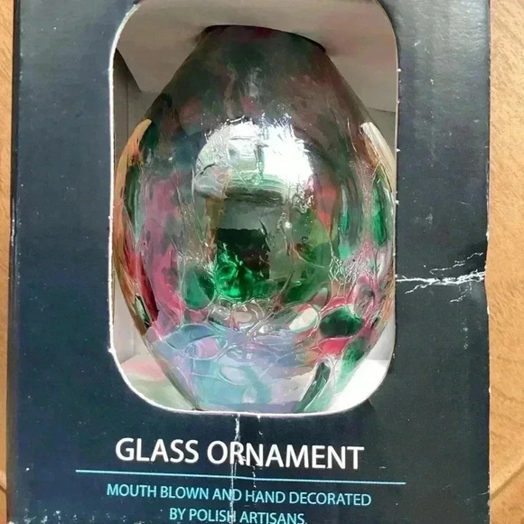 Glass ornament Mouth Blown and Hand Decorated by Polish Artisans made in Poland - Picture 15 of 15